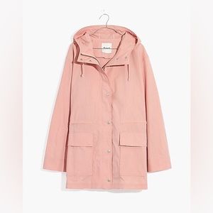 Madewell Anorak Rain Jacket — Pink Oyster